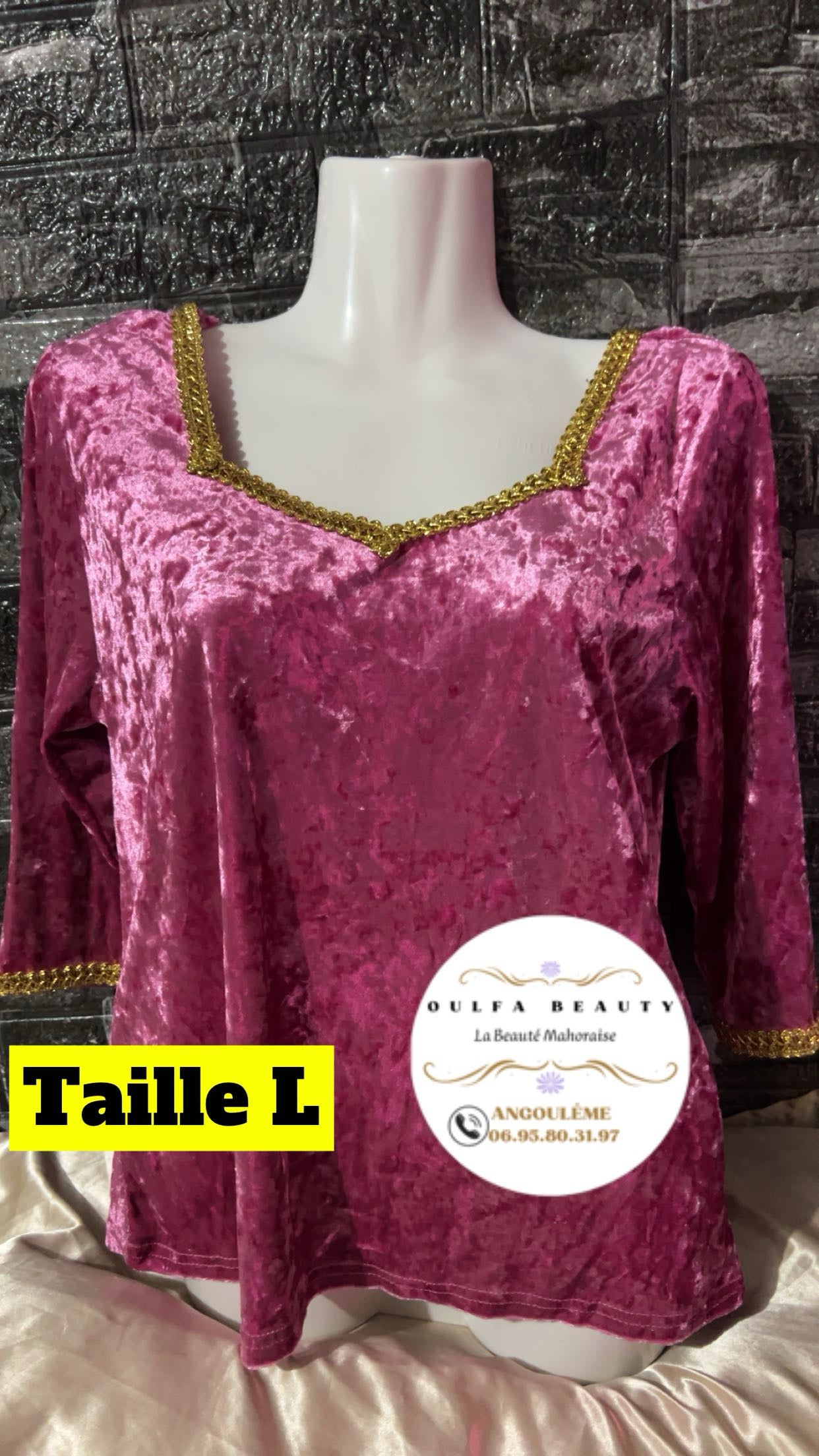 Bodis velours attache derrière